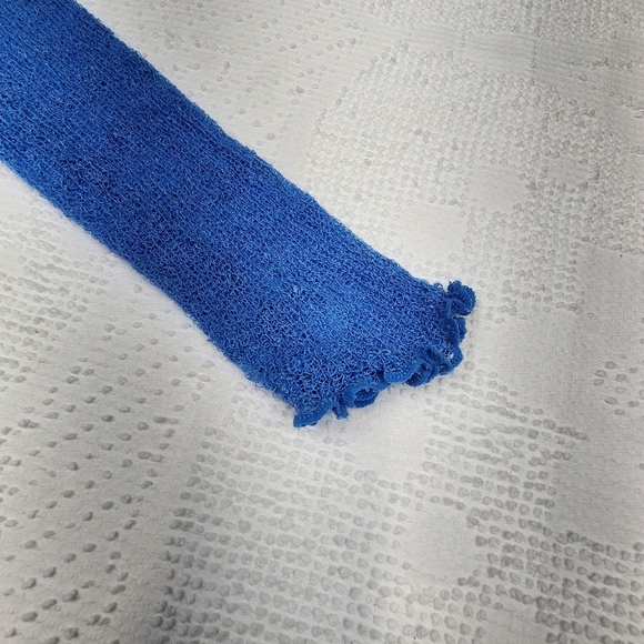 Boho fairycore Blue Sky Asymmetrical Cardigan One Size - Picture 7 of 8